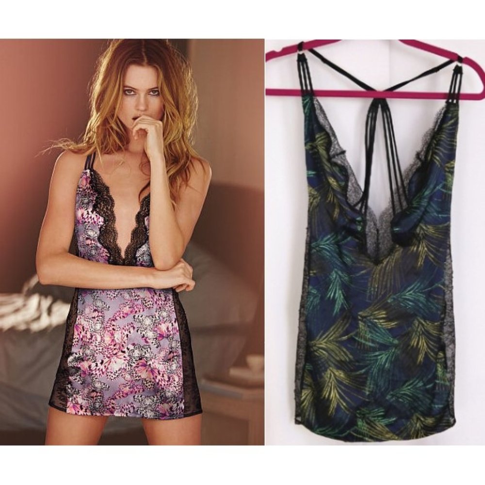 NWOT Victoria’s Secret Chemise Nightgown | Strappy Back Deep V-Neck | Size M